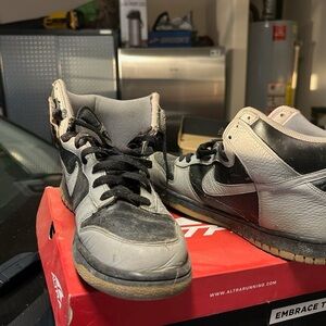 Nike Men's High-Top Sneakers in Black and Gray